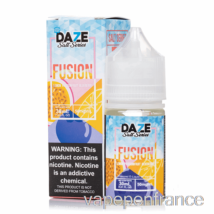 Citron Glacé Fruit De La Passion Myrtille - 7 Sels De Fusion Daze - 30 Ml 30 Mg Stylo Vape